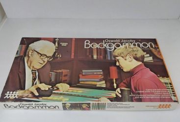 Vintage Backgammon Board Game 1973 Pressman Oswald Jacoby.