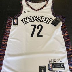Nike Brooklyn Nets  city edition biggie #72 music collection jersey men size L
