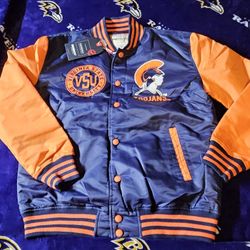 Bigboy Headgear Virginia State Trojans Bomber Jacket Size Large