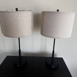 Set Of 2 Matching Lamps