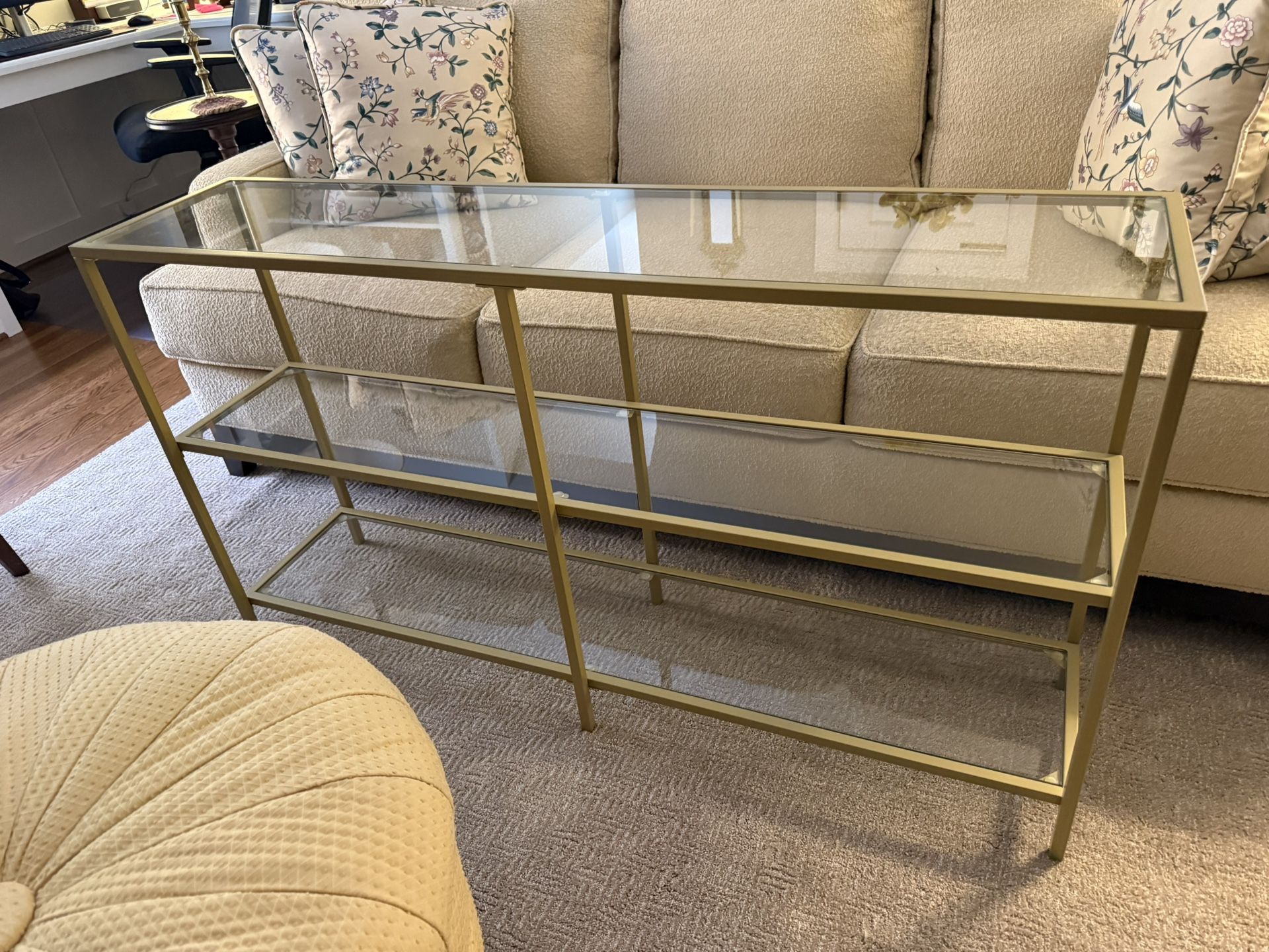Gold Brass Console sofa Table