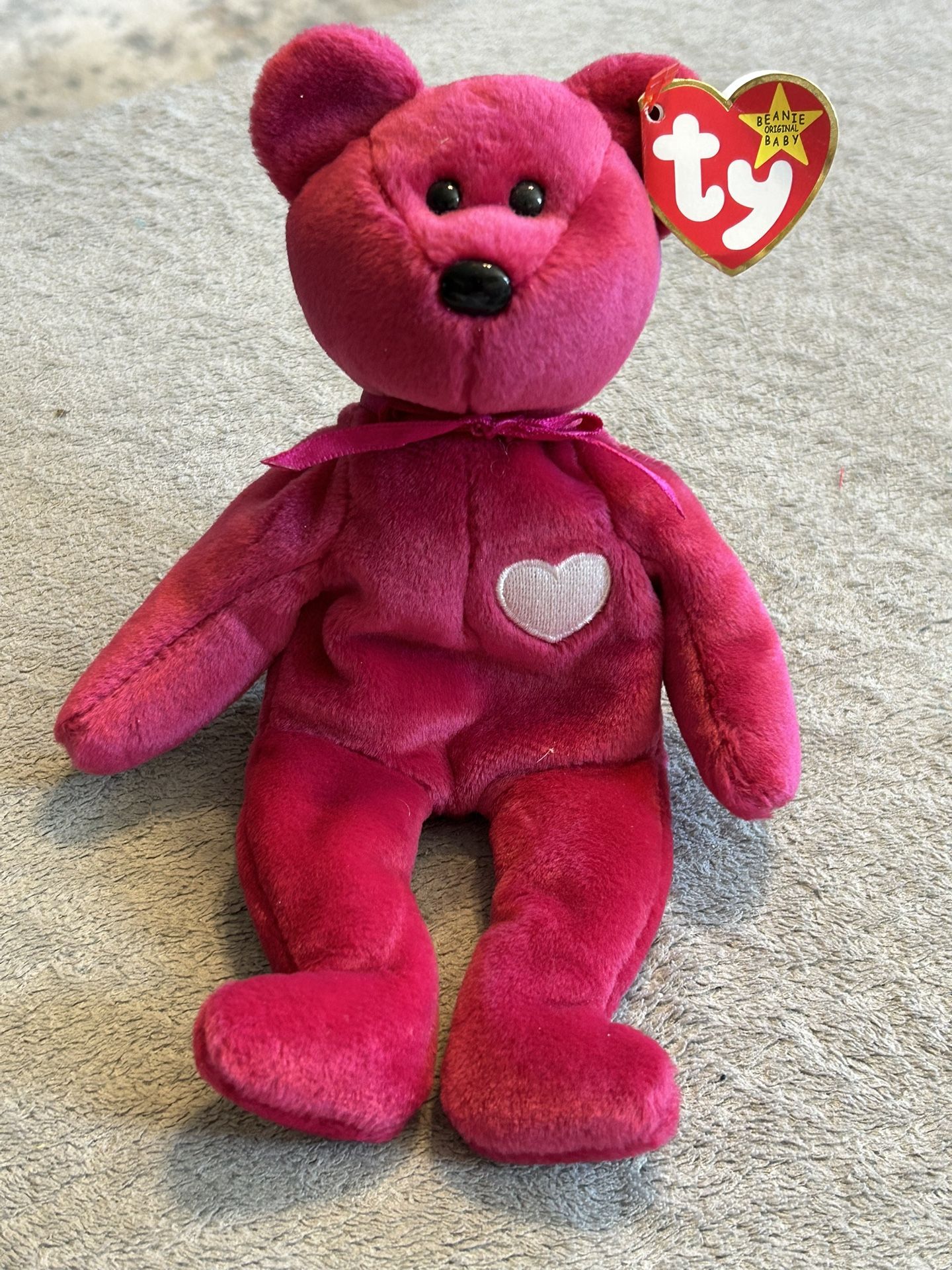 Ty Valentina the Red Bear Beanie Baby