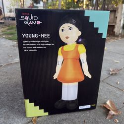 Spirit Halloween 12 Ft Light-Up Young Hee Inflatable - Squid Game NEW