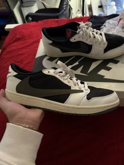 travis scott olive jordan ones retro low OG (WOMENS) size 13