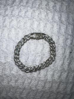 GLD White Gold Link Bracelet