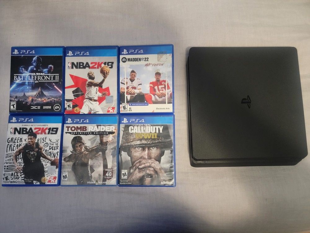 🎮 PS4 Slim Bundle + 6 Games – Works Great! 🔥
- $200