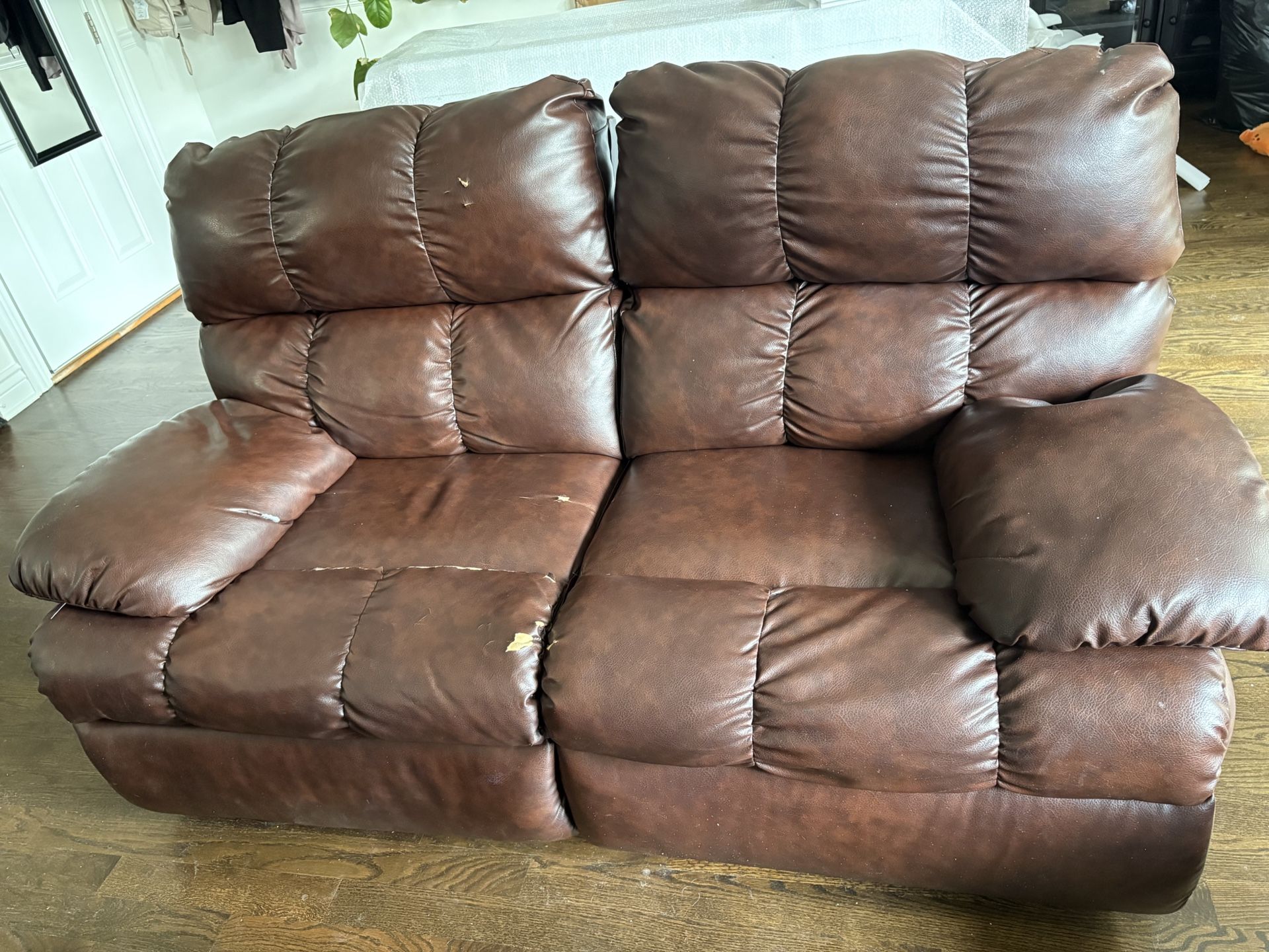 Leather Recliner Couch And Loveseat