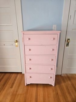 Pink dresser