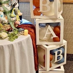 Diaper Cake & Baby Clear Boxes