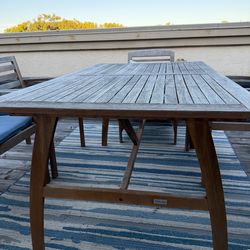 Safavieh Outdoor Patio Dining Table - Solid Wood