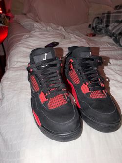 Jordan 4 red and black thunders