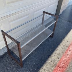 2-tier Metal Shoe Rack