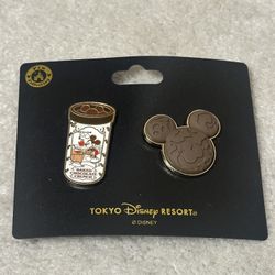 Limited Edition Tokyo Disney Baked Chocolate Crunch Pin Set