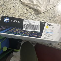 Genuine HP 206A Yellow, Blue, And Black Toner Cartridge (W2112A)