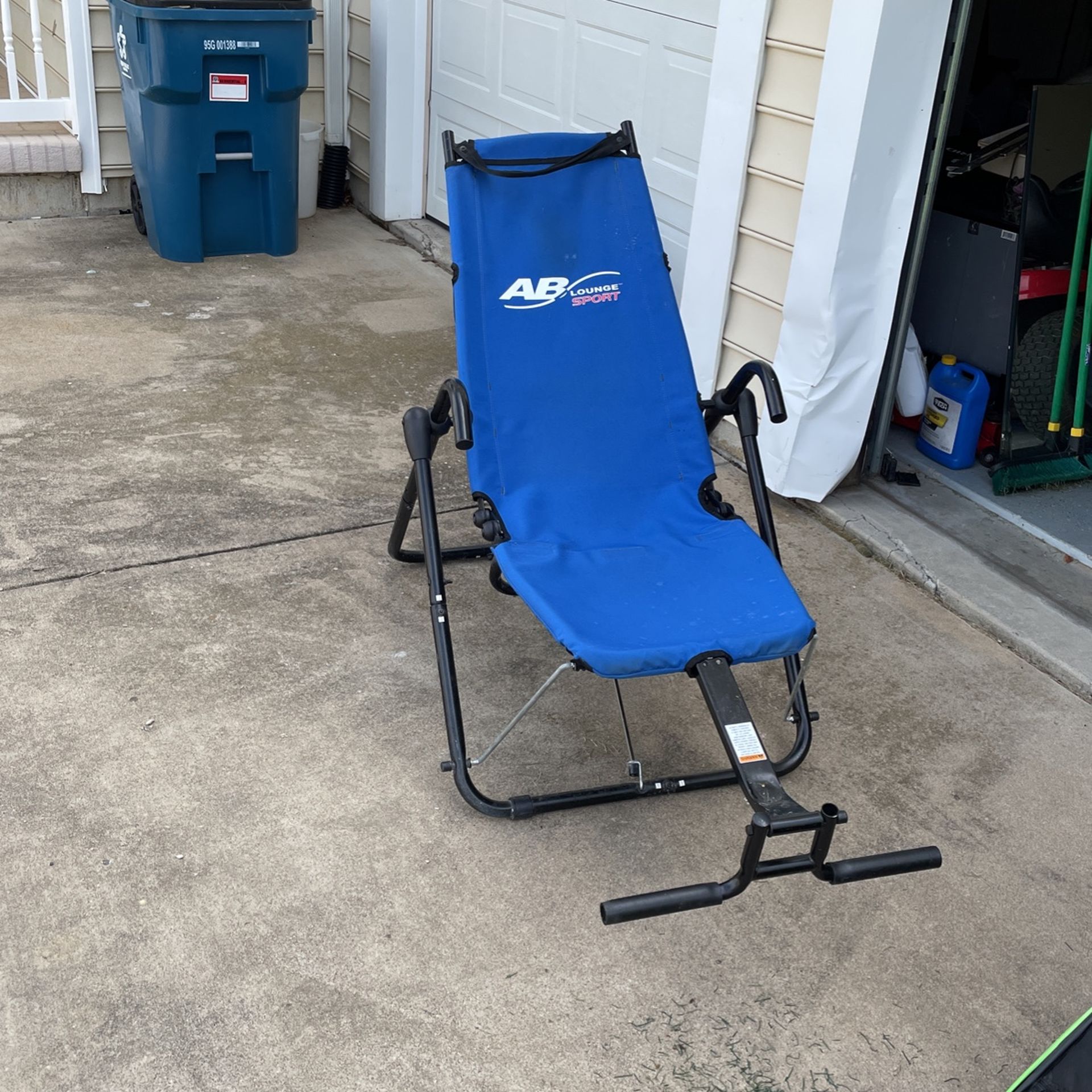 Ab Loughe Sport Abdominal Workout Fitness Exercise Blue Lounger