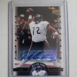 William Perry 2005 Upper Deck Legends Autograph #LS-WP Bears Eagles DT Auto
