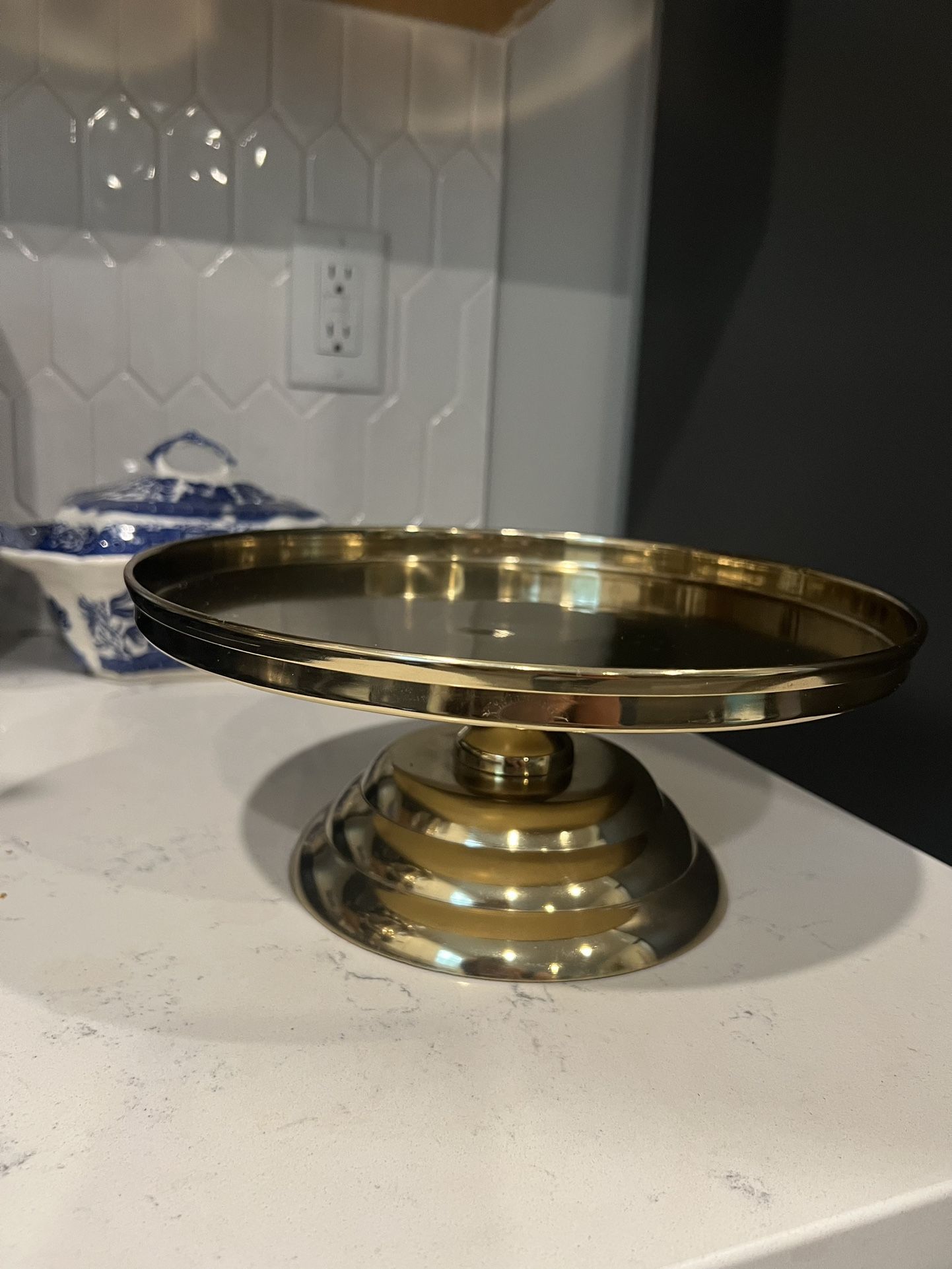 Gold Metal Cake Stand