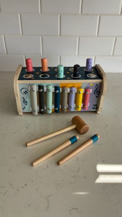 Three and one educational wooden toy set