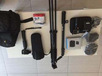 GoPro 5 with many additional items