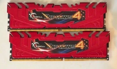 G Skill Ripjaws - 16GB (2 x 8) DDR4 RAM DIMM Desktop PC Memory