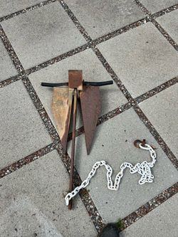 Fluke Anchor with chain