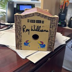 Allen Fieldhouse Birdhouse Signed By Roy Williams