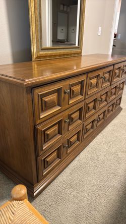 Solid Wood Vintage Dresser FREE