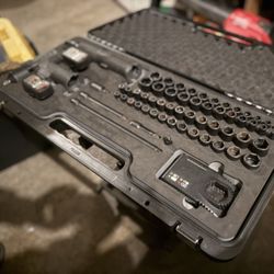 Snap On 62 Pc 3/8” Dr Cordless Impact To Go Foam Set Grey