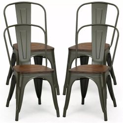 Set of 4 Stackable Dining Chair