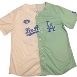 La Dodgers Bad Bunny Baseball Jersey  Size Large