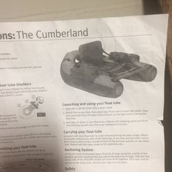Brand New Float Tube For Fishing Cumberland 