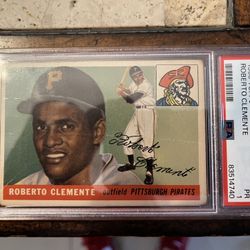 1955 Topps Roberto Clemente Rookie Card PSA 1
