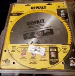 Brand New 12" Dewalt Saw Blade