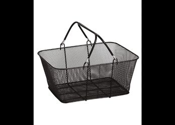Black mesh shopping basket bulk sale