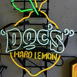 Doc's Hard Lemon Neon Sign 