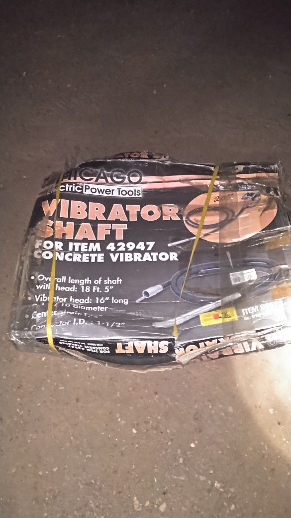 Chicago Vibrator Shaft Brand New In The Box With Just A Hose