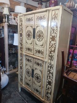 wooden storage cabinet