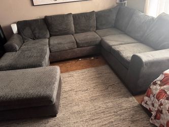 Dark grey Sectional couch