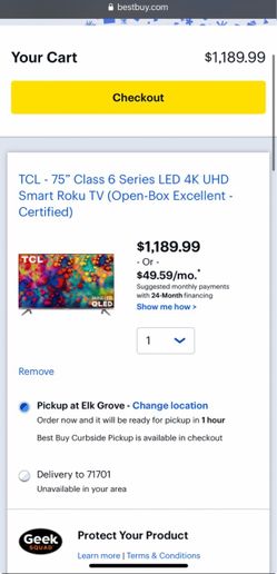 75 Inch TCL QLED MINi LED 4K TV
