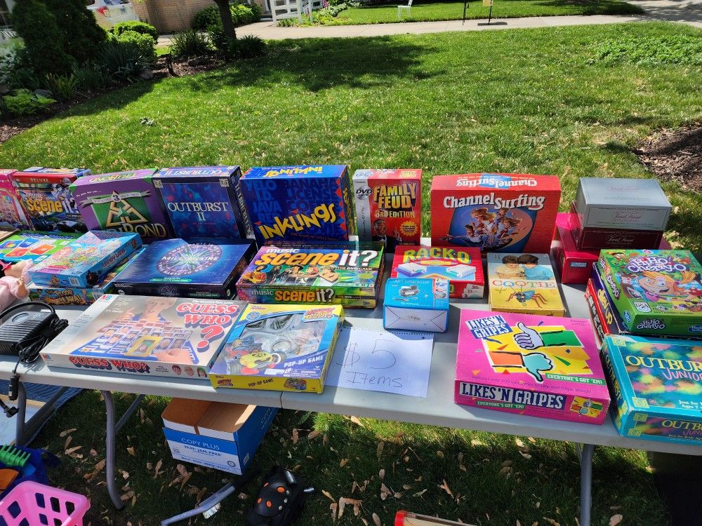 Board Games $5 Each