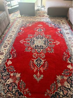 Hand made carpet 6”x10”