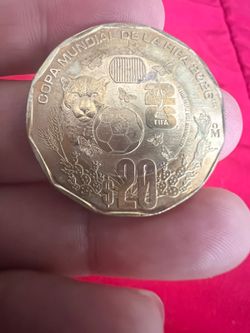 Moneda de 20 pesos del mundial 2026