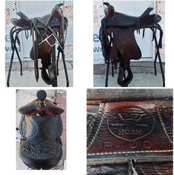 Pair of CLEANED & SERVICED western saddles!