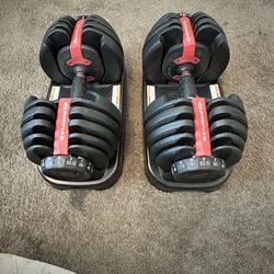 BOWFLEX Adjustable Dumbbells 5lb- 52.5 Lbs