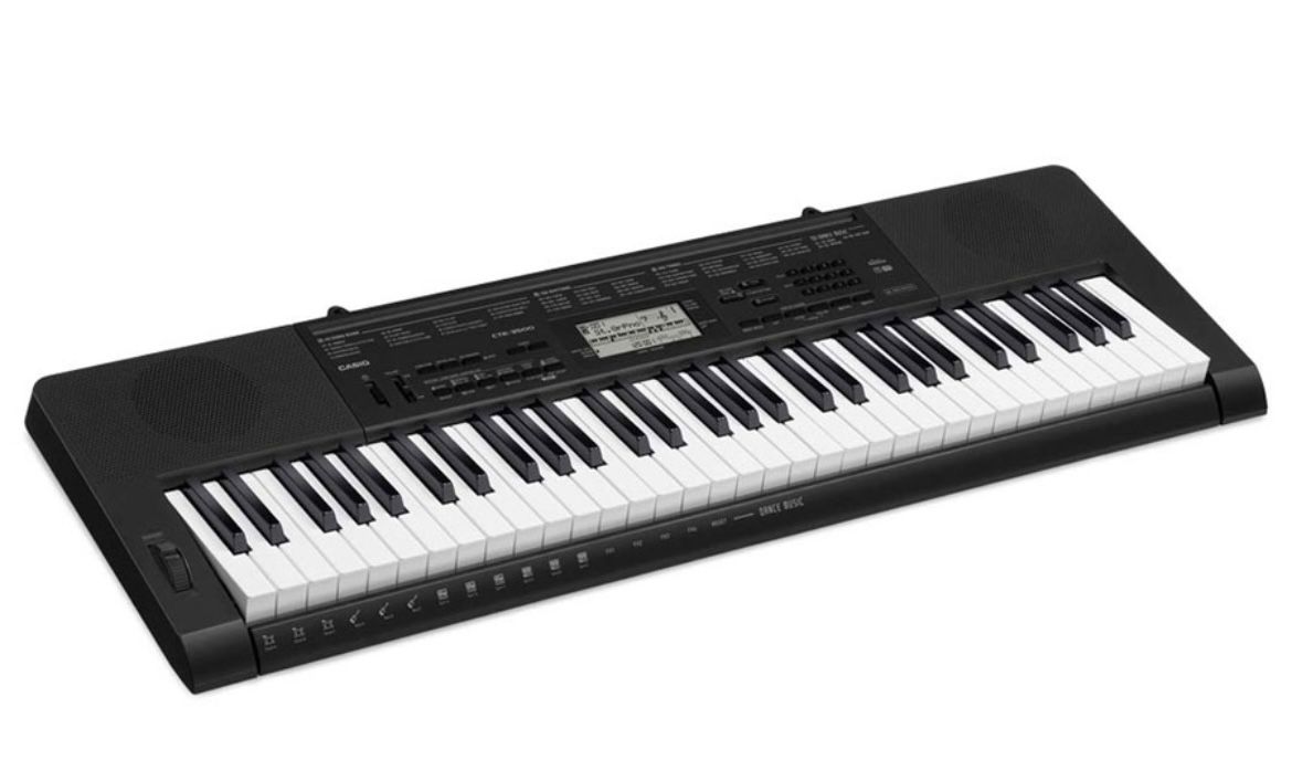 The Casio CTK-3500 is a portable keyboard that offers high-quality tones, built-in rhythms, and a Dance Music mode. It has full-size, touch-sensitive 