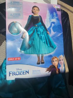 Disney Frozen Queen Anna Deluxe Child Costume Size S/P (4-6X)
