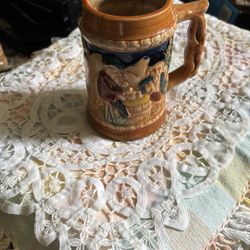 Vintage German Style Ceramic Beer Stein Made In Japan From Mid-Century