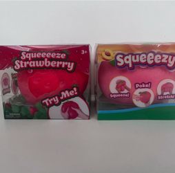 Giant peach and strawberry