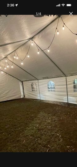Large White Frame Event Tent 20x30