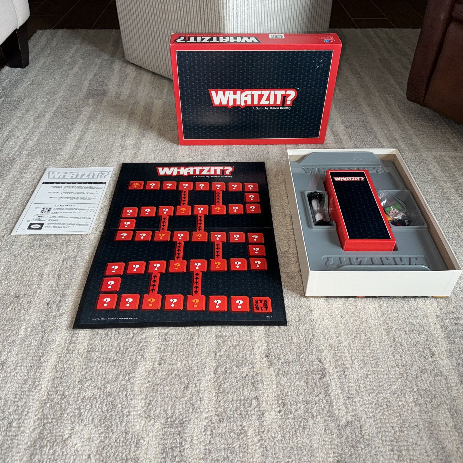 Vintage 1987 WHATZiT? Board Game by Milton Bradley Excellent Condition